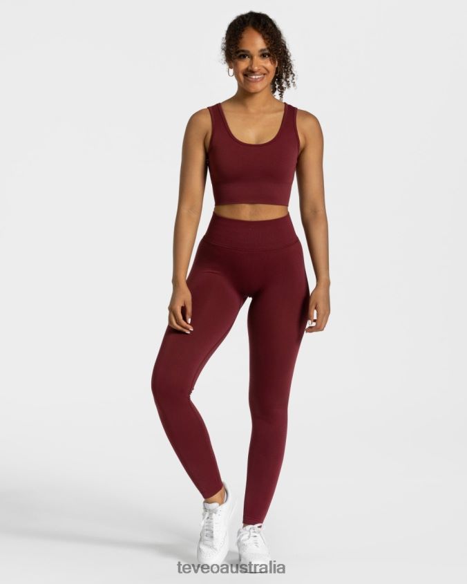 Clothing TEVEO Sensation Leggings Wine red Women 2HL08D152