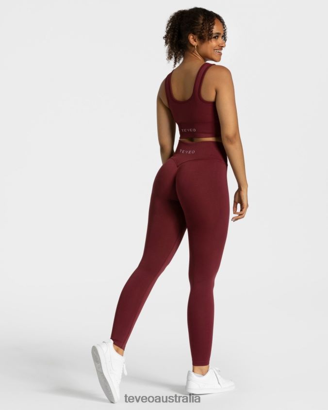 Clothing TEVEO Sensation Leggings Wine red Women 2HL08D152