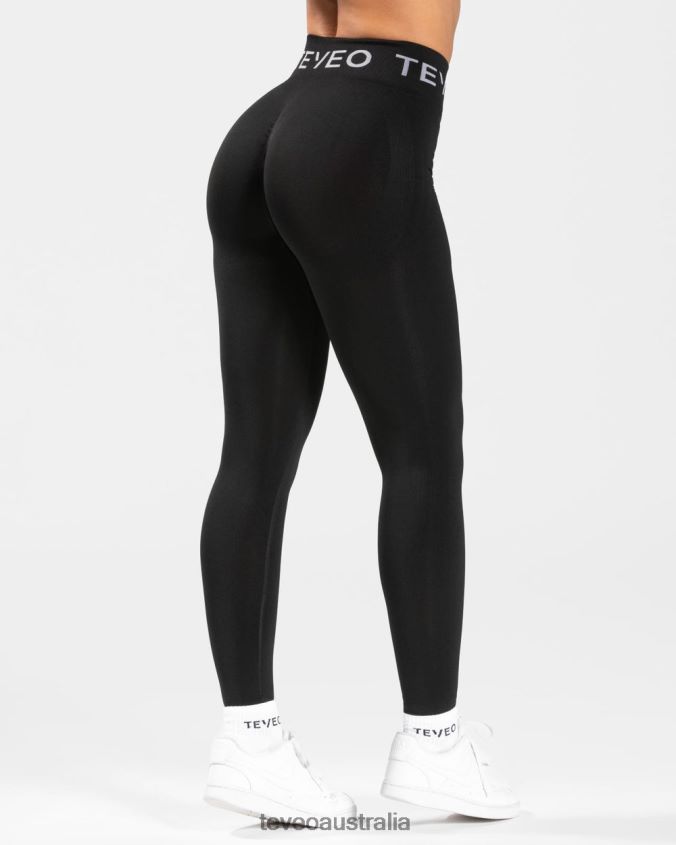 Clothing TEVEO Signature Scrunch Leggings Black Women 2HL08D65