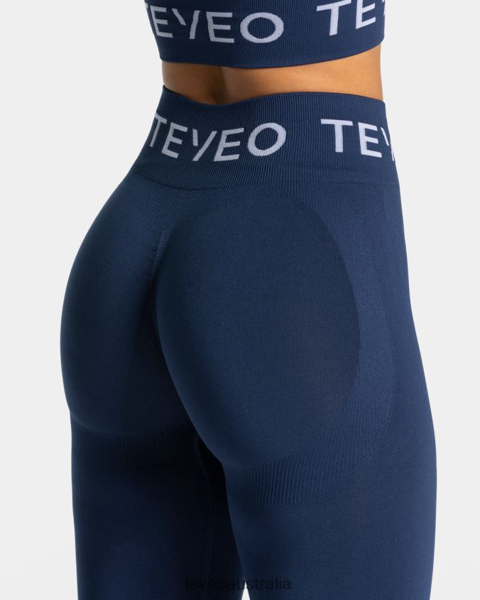 Clothing TEVEO Signature Scrunch Leggings Dark blue Women 2HL08D64