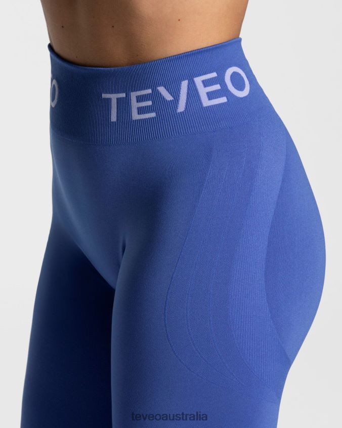 Clothing TEVEO Signature Scrunch Leggings Royal blue Women 2HL08D67