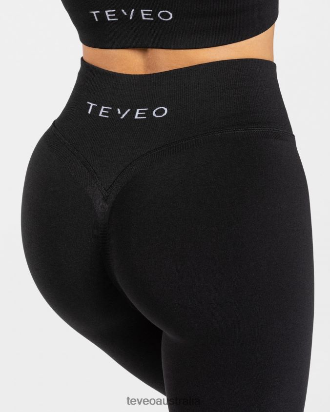 Clothing TEVEO Statement Scrunch Leggings Black Women 2HL08D118