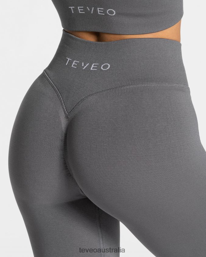 Clothing TEVEO Statement Scrunch Leggings Graphite Women 2HL08D110