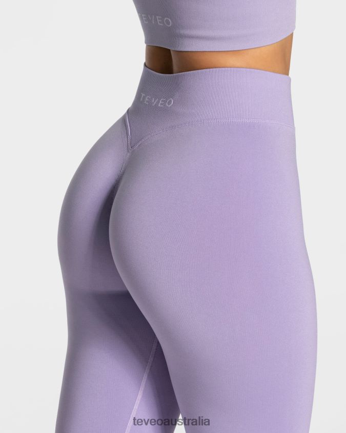 Clothing TEVEO Statement Scrunch Leggings Lilac Women 2HL08D106