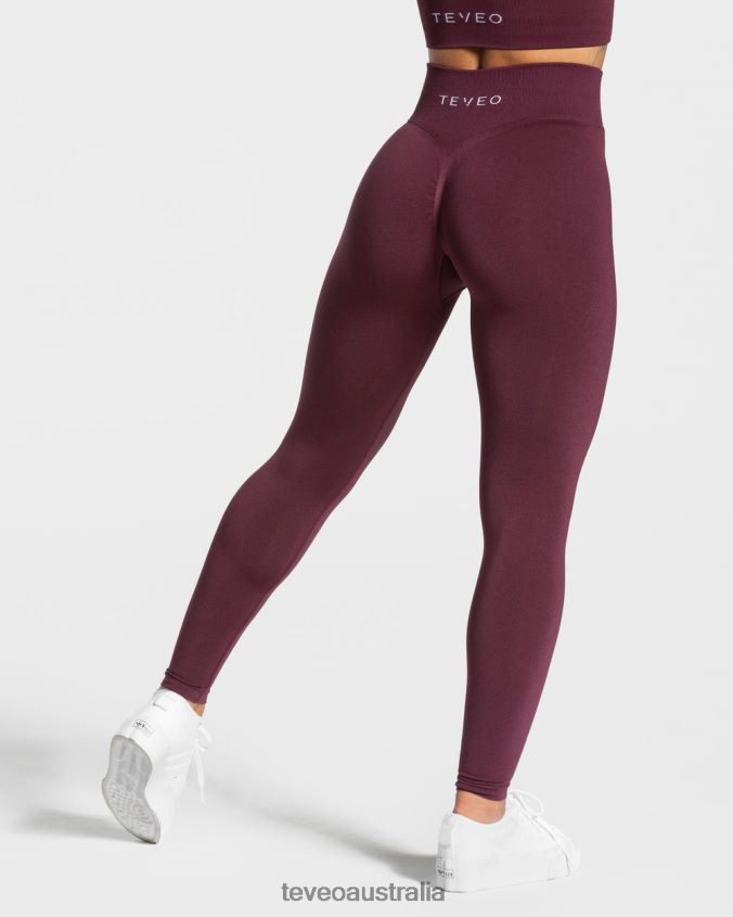 Clothing TEVEO Statement Scrunch Leggings Plum Women 2HL08D115