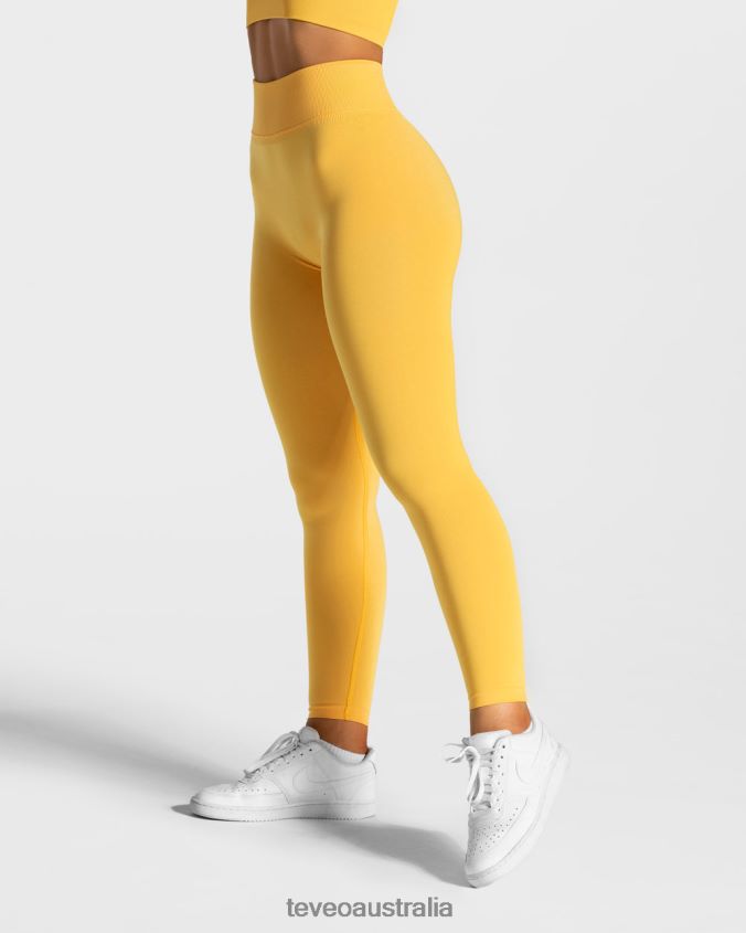 Clothing TEVEO Statement Scrunch Leggings Yellow Women 2HL08D109