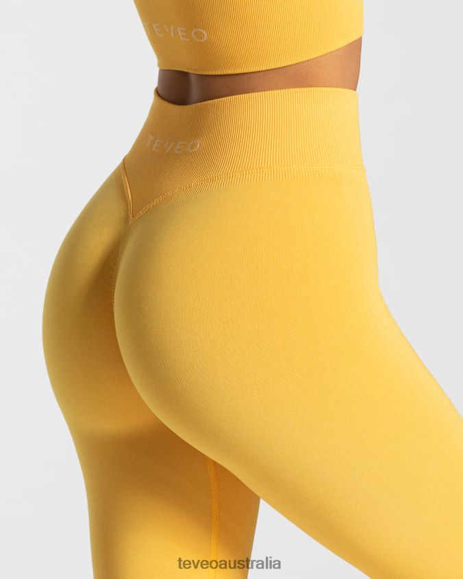 Clothing TEVEO Statement Scrunch Leggings Yellow Women 2HL08D109