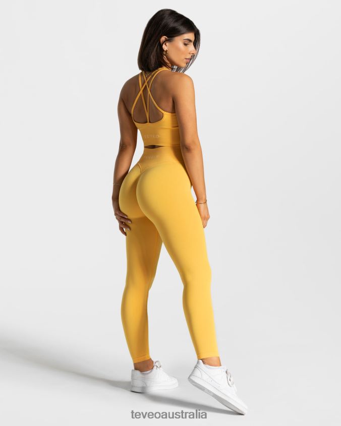 Clothing TEVEO Statement Scrunch Leggings Yellow Women 2HL08D109