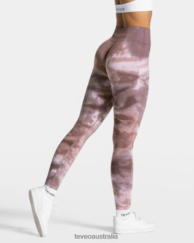 Clothing TEVEO Tie Dye Scrunch Leggings Earth Women 2HL08D56