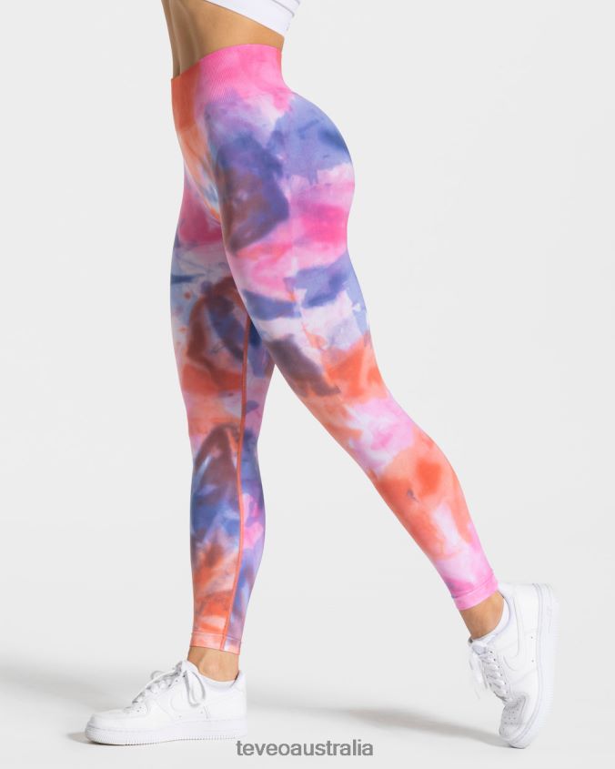 Clothing TEVEO Tie Dye Scrunch Leggings Hot Women 2HL08D69