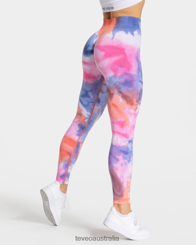 Clothing TEVEO Tie Dye Scrunch Leggings Hot Women 2HL08D69