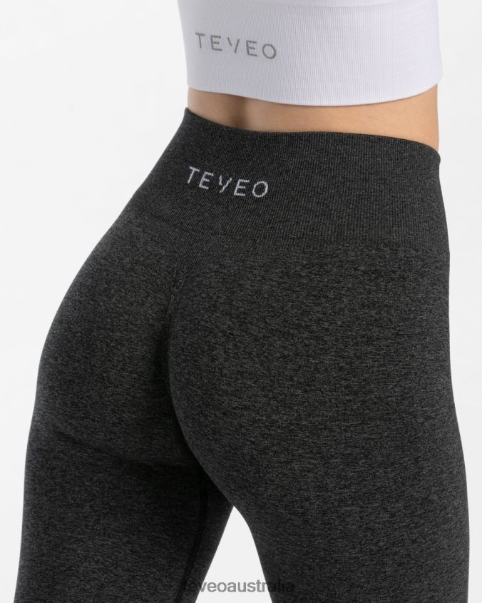 Clothing TEVEO Timeless Scrunch Leggings Dark gray Women 2HL08D87