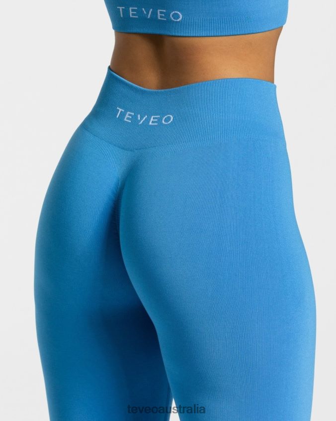 Clothing TEVEO Timeless Scrunch Leggings Summer Blue Women 2HL08D97