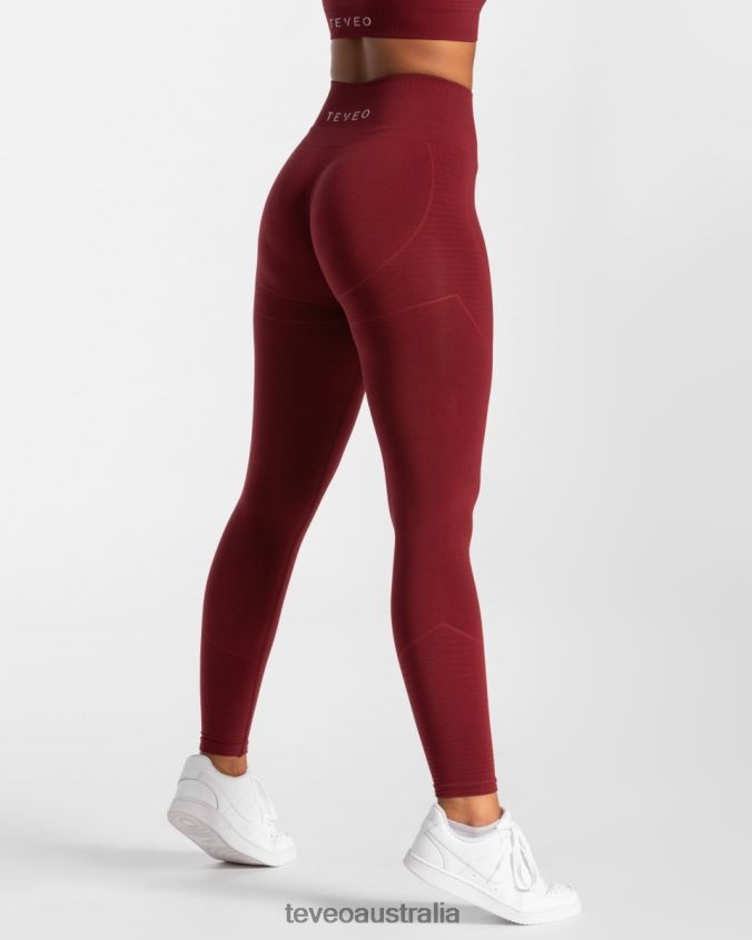 Clothing TEVEO True Leggings Burgundy Women 2HL08D135