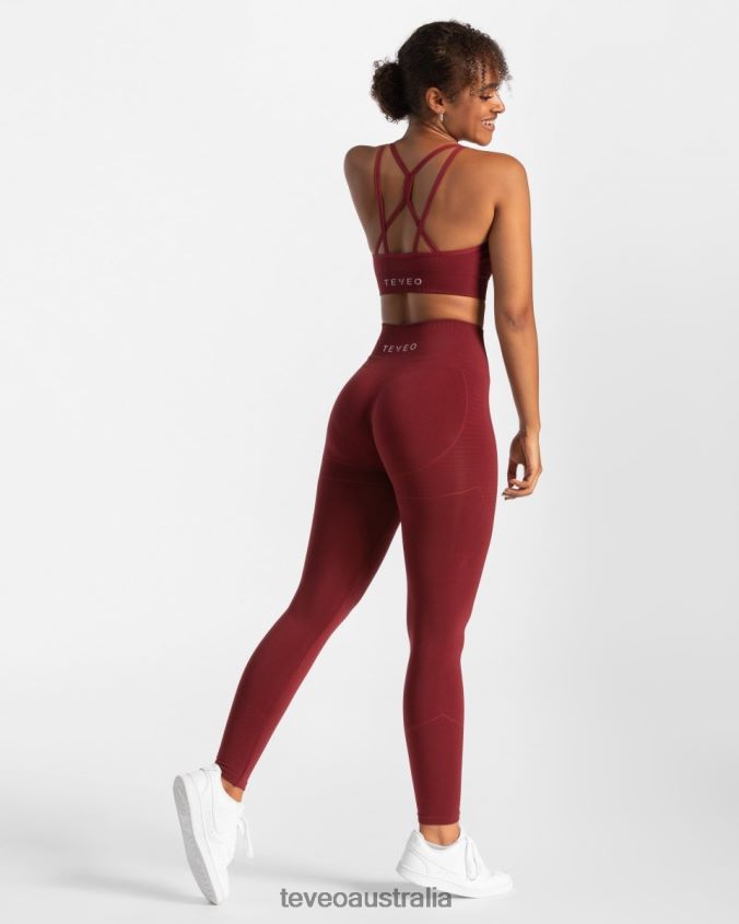 Clothing TEVEO True Leggings Burgundy Women 2HL08D135