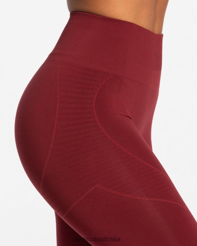 Clothing TEVEO True Leggings Burgundy Women 2HL08D135