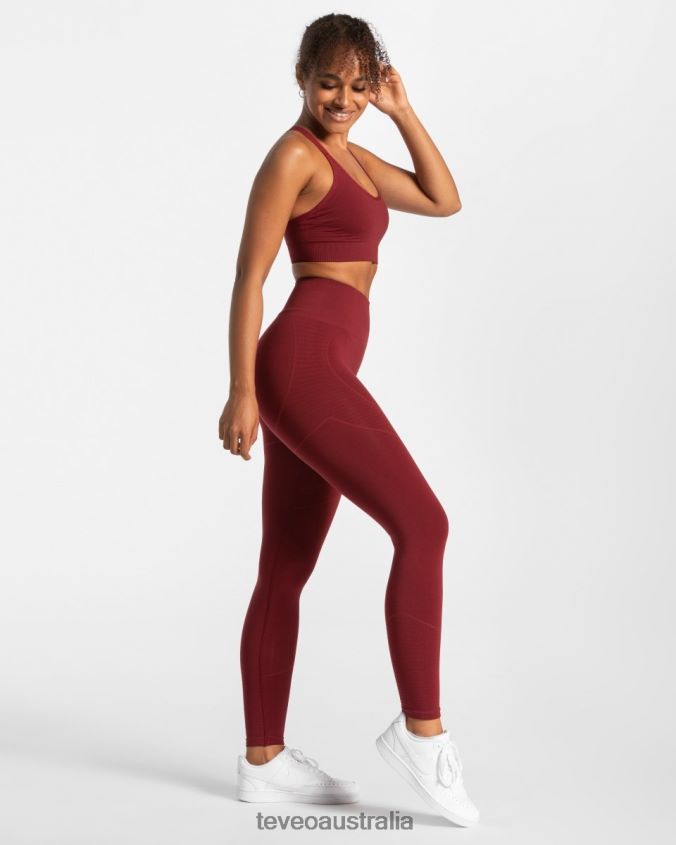 Clothing TEVEO True Leggings Burgundy Women 2HL08D135