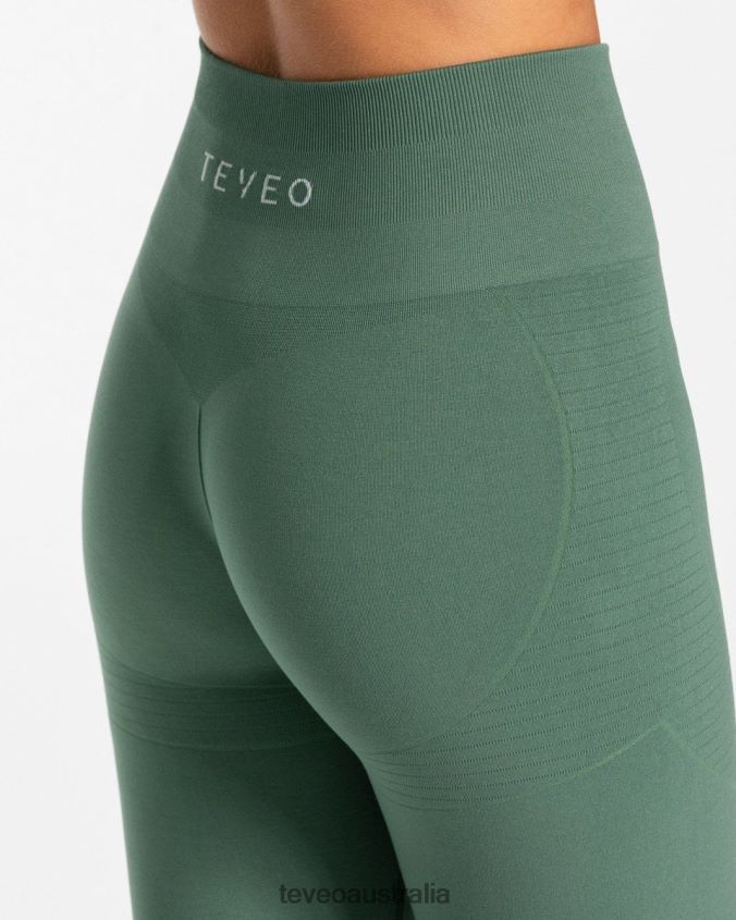 Clothing TEVEO True Leggings Dark green Women 2HL08D132