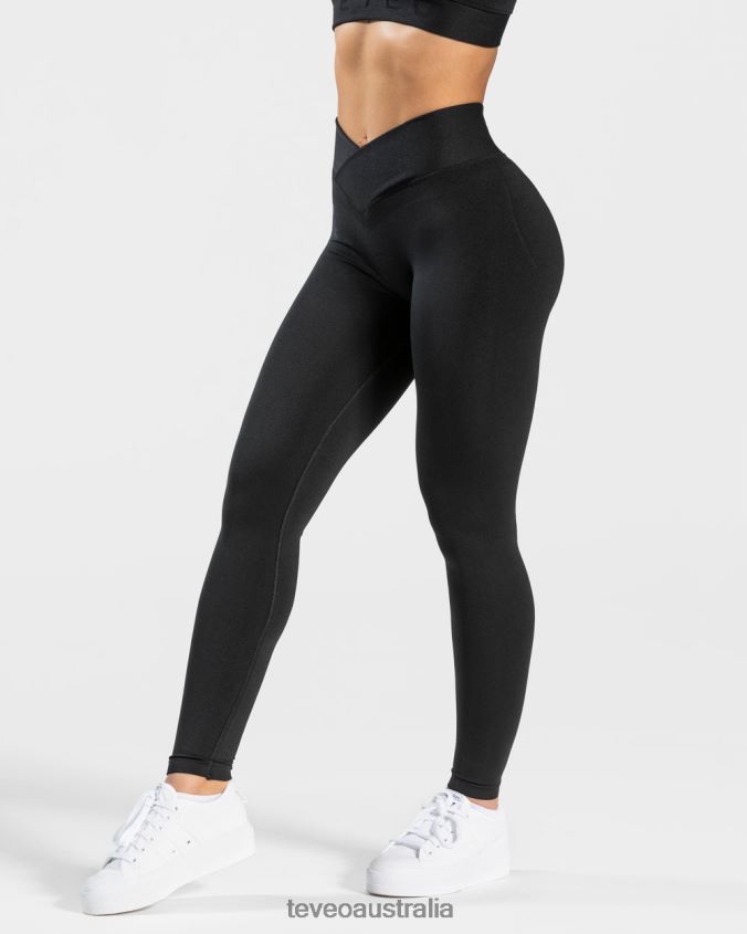 Clothing TEVEO V-Shape Leggings Black Women 2HL08D108