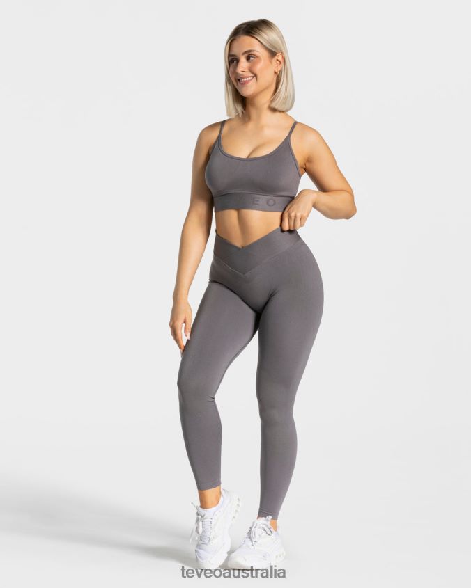 Clothing TEVEO V-Shape Leggings Graphite Women 2HL08D105