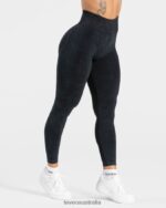Clothing TEVEO Acid Covert Scrunch Leggings Black Women 2HL08D49 - Image 2