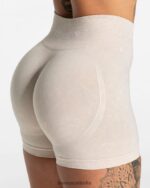 Clothing TEVEO Acid Covert Scrunch Short Sand Women 2HL08D181 - Image 4