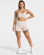 Clothing TEVEO Acid Covert Scrunch Short Sand Women 2HL08D181 - Image 5