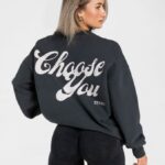 Clothing TEVEO Acid Oversized Sweater Black Women 2HL08D5
