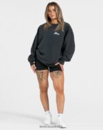 Clothing TEVEO Acid Oversized Sweater Black Women 2HL08D5 - Image 3
