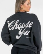 Clothing TEVEO Acid Oversized Sweater Black Women 2HL08D5 - Image 4
