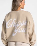 Clothing TEVEO Acid Oversized Sweater Sand Women 2HL08D4 - Image 4