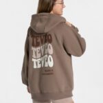 Clothing TEVEO Candy Oversized Jacket Mocha Women 2HL08D11