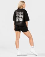 Clothing TEVEO Candy Oversized T-Shirt Black Women 2HL08D472 - Image 5