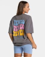 Clothing TEVEO Candy Oversized T-Shirt Graphite Women 2HL08D475 - Image 2