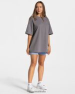 Clothing TEVEO Candy Oversized T-Shirt Graphite Women 2HL08D475 - Image 3